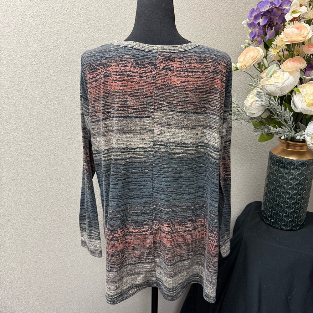 The ZigZag Stripe Multicolor Knit Long Sleeve - Picture 3 of 6